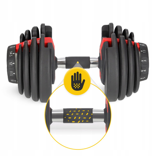 Гантель  4FIZJO Premium 1.5-16 кг с регулируемым весом - фото №6